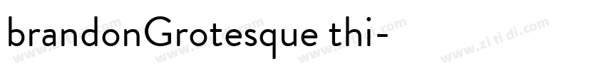 brandonGrotesque thi字体转换